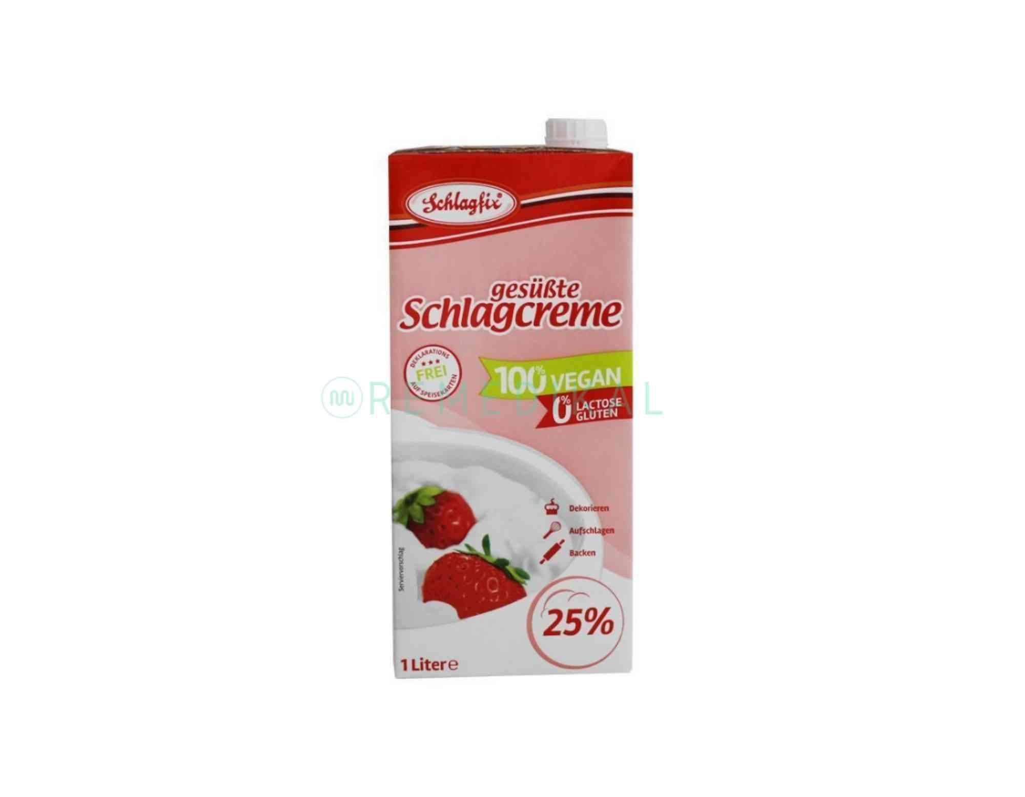 Comprar Schlagfix - Nata vegetal dulce para montar y cocinar sin gluten 1L