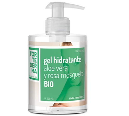 Gel Hidratante de Aloe Vera con Rosa Mosqueta Bio Vegan 500ml Fortederma Herbora