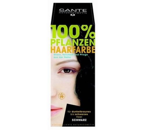 Tinte Negro colorante Vegetal en polvo Bio 100ml Sante