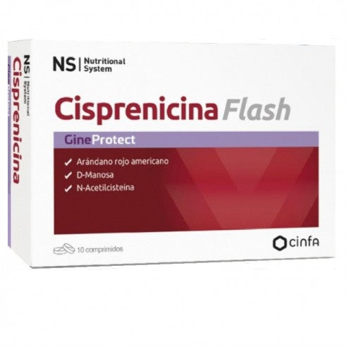 NS GINEPROTECT CISPRENICINA FLASH 10 COMPRIMIDOS