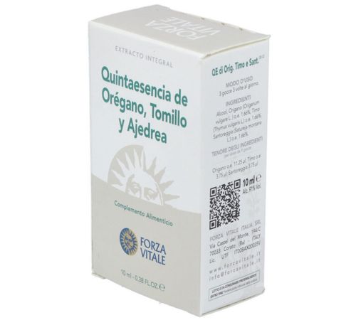 Quinta Esencia de Tomillo Oregano Ajedrea 10ml Forzavitale