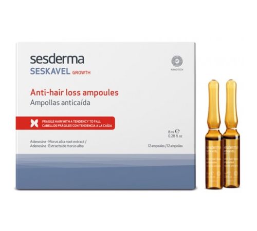 Ampollas Anticaida Seskavel Growth 12udsx8ml Sesderma