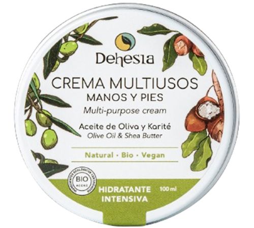 Crema Multiusos Hidratante Intensiva Manos-Pies Oliva y Karite Bio 100ml Dehesia